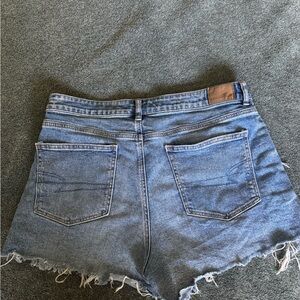 American Eagle Outfitters Distressed Light Blue Denim Shorts